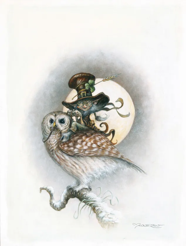 Colored illustration, L'heure des fées, Pascal Moguérou