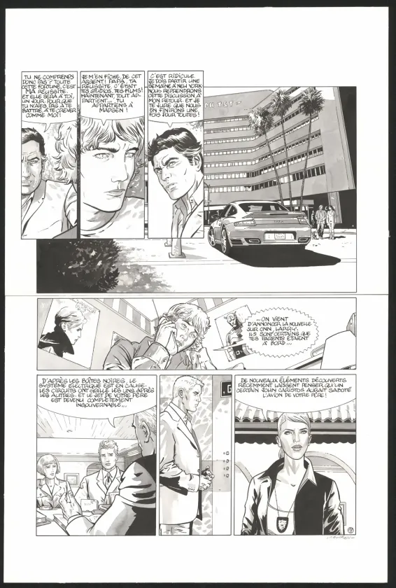Planche noir et blanc, I.R.$., Le Chemin de Gloria (T.11), Bernard Vrancken