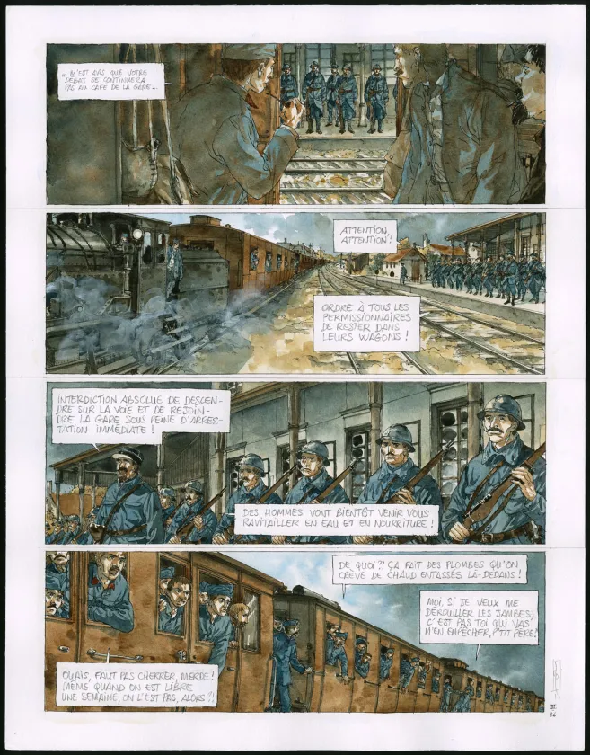 Planche couleur, Notre Mère la Guerre, Troisième Complainte (T.3),  Maël