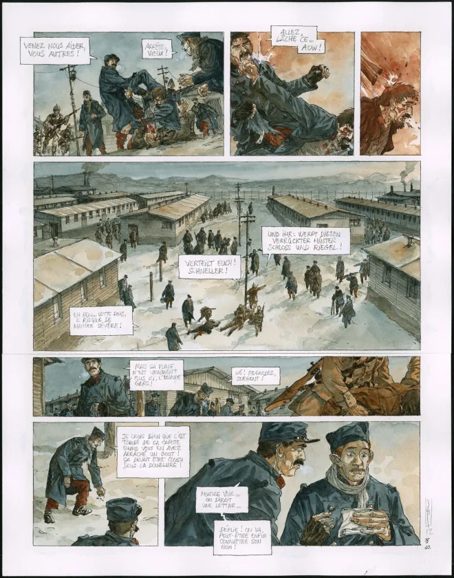Planche couleur, Notre Mère la Guerre, Requiem (T.4),  Maël