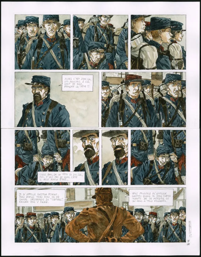 Planche couleur, Notre Mère la Guerre, Requiem (T.4),  Maël