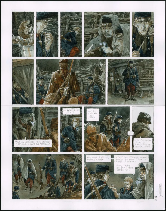 Planche couleur, Notre Mère la Guerre, Requiem (T.4),  Maël