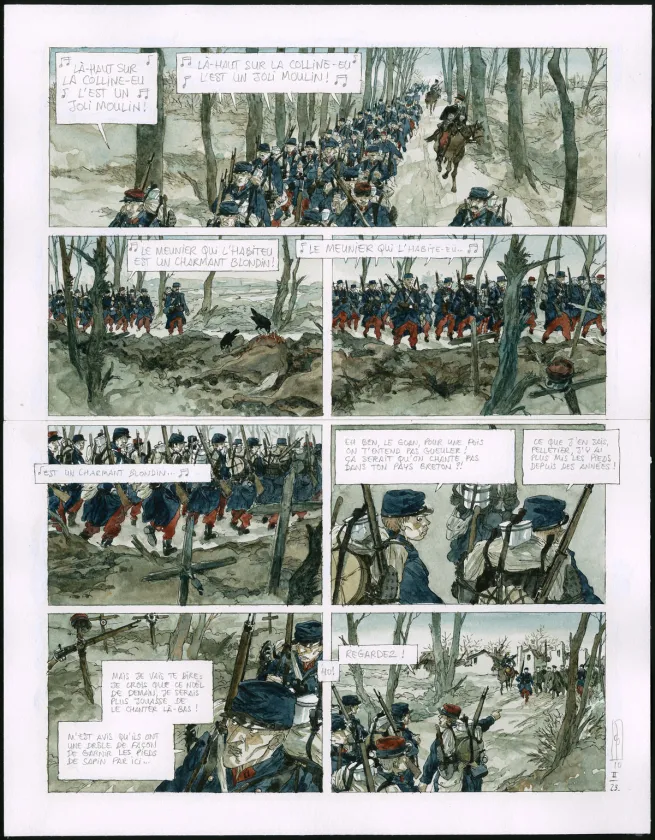Planche couleur, Notre Mère la Guerre, Deuxième Complainte (T.2),  Maël