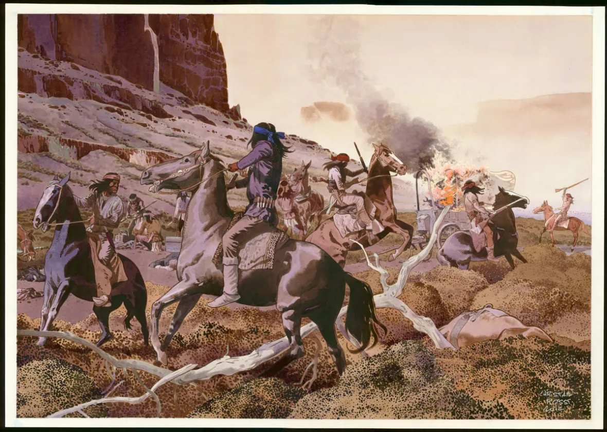 Colored illustration, Christian Rossi