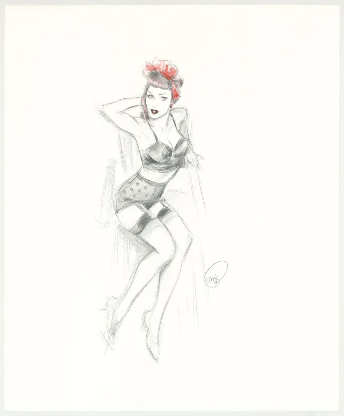 Illustration couleur, Pin-up Art, Maly Siri