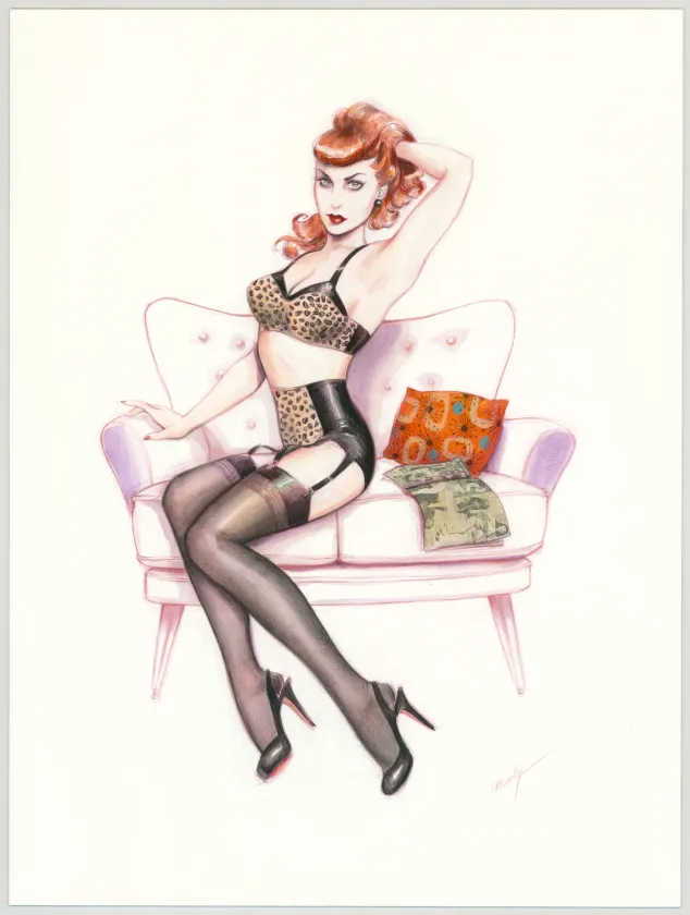 Illustration couleur, Pin-up Art, Maly Siri