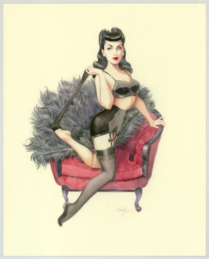 Illustration couleur, Pin-up Art, Maly Siri