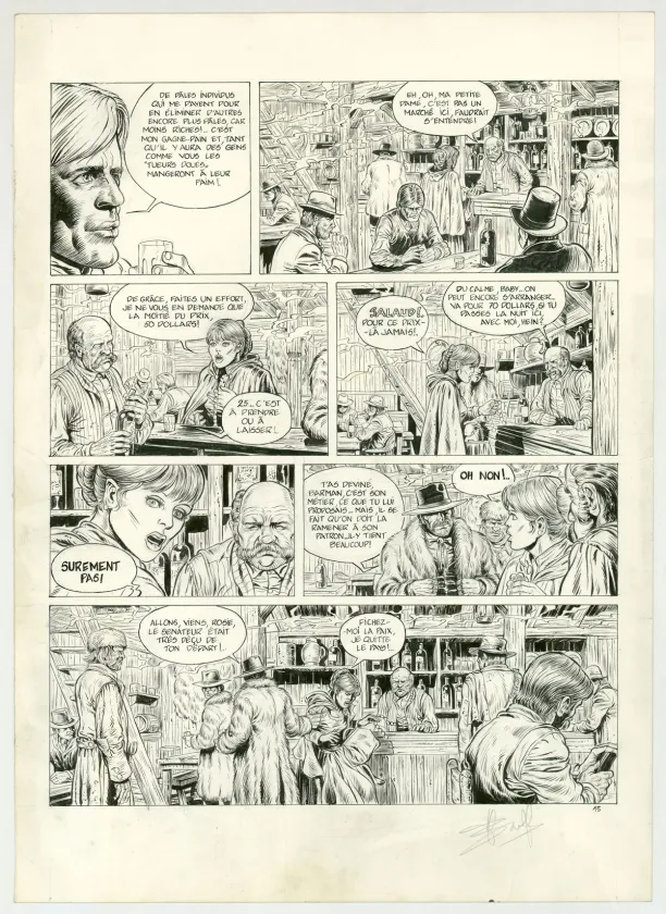 Planche noir et blanc, Durango, Les Chiens meurent en hiver (T.1), Yves Swolfs