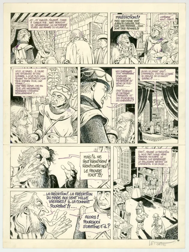Black and white original page, Balade au bout du monde, Le Bâtard (T.3), Laurent Vicomte