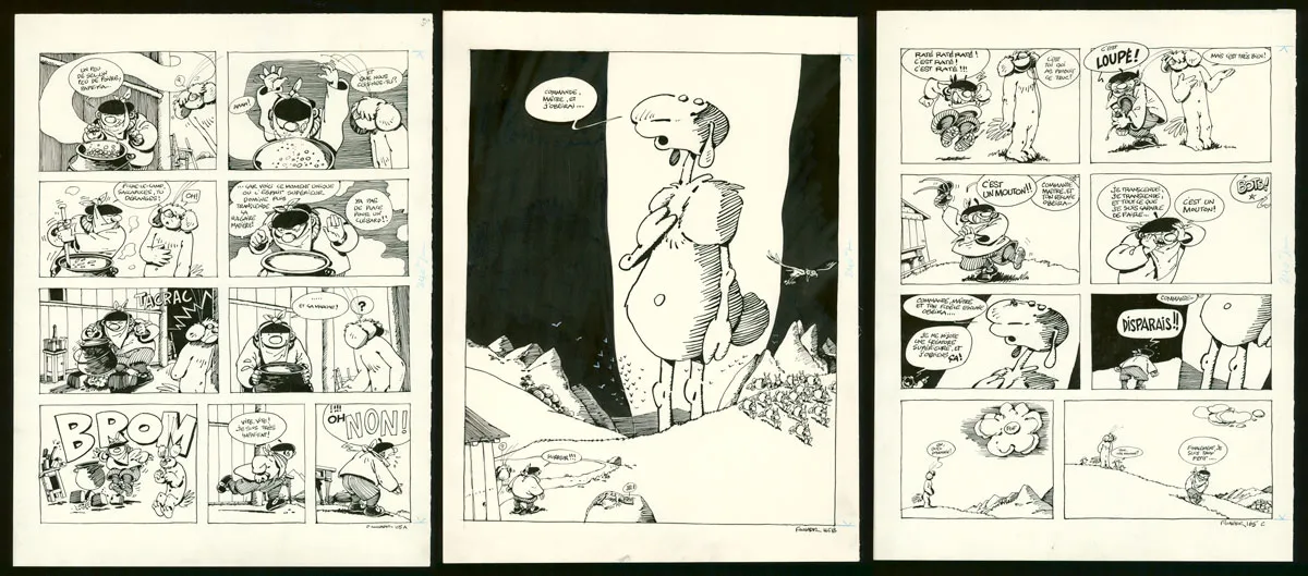 Planche noir et blanc, Le Génie des alpages ,  F'murr