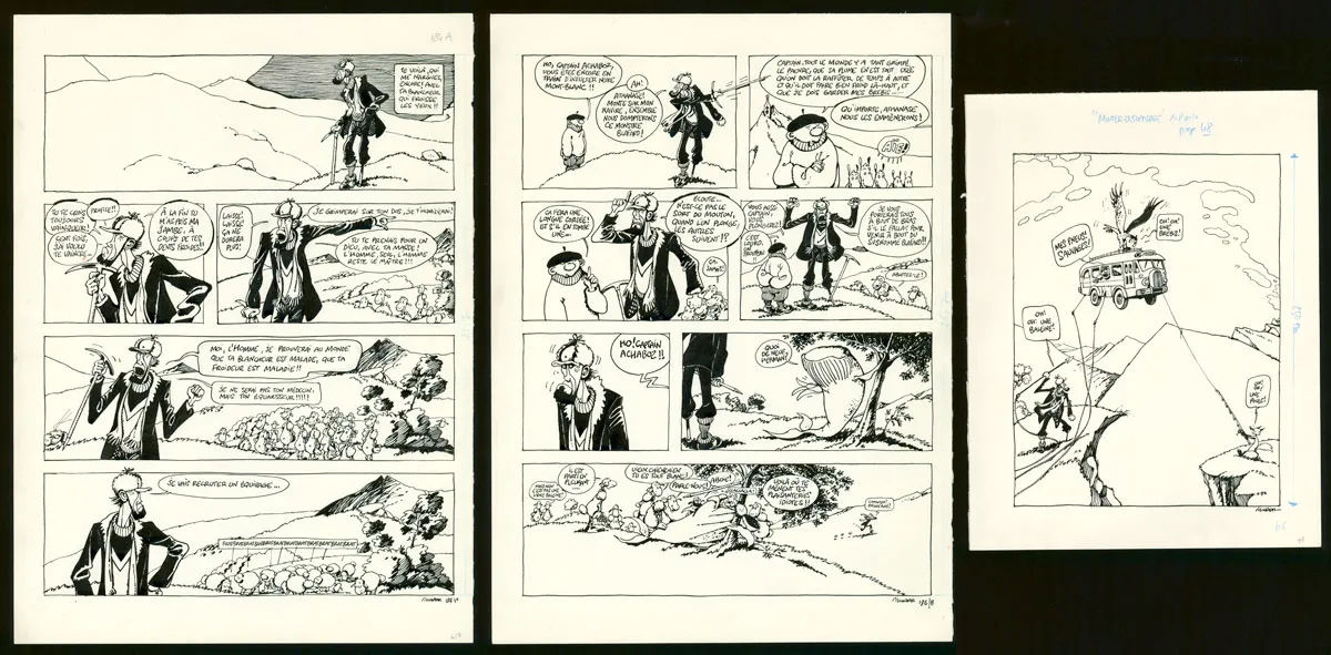 Planche noir et blanc, Le Génie des alpages ,  F'murr