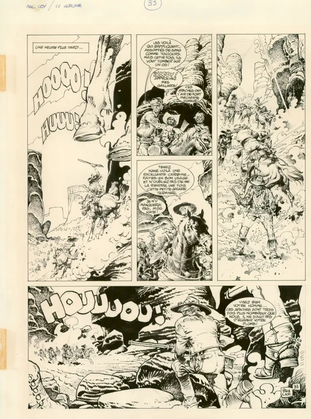 Planche noir et blanc, Mac Coy, Le Triomphe de Mac Coy (T.4), Antonio Hernandez Palacios