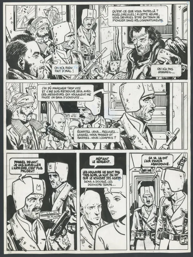 Planche noir et blanc, Le Transperceneige - Snowpiercer, Le Transperceneige - Snowpiercer (T.1), Jean-Marc Rochette