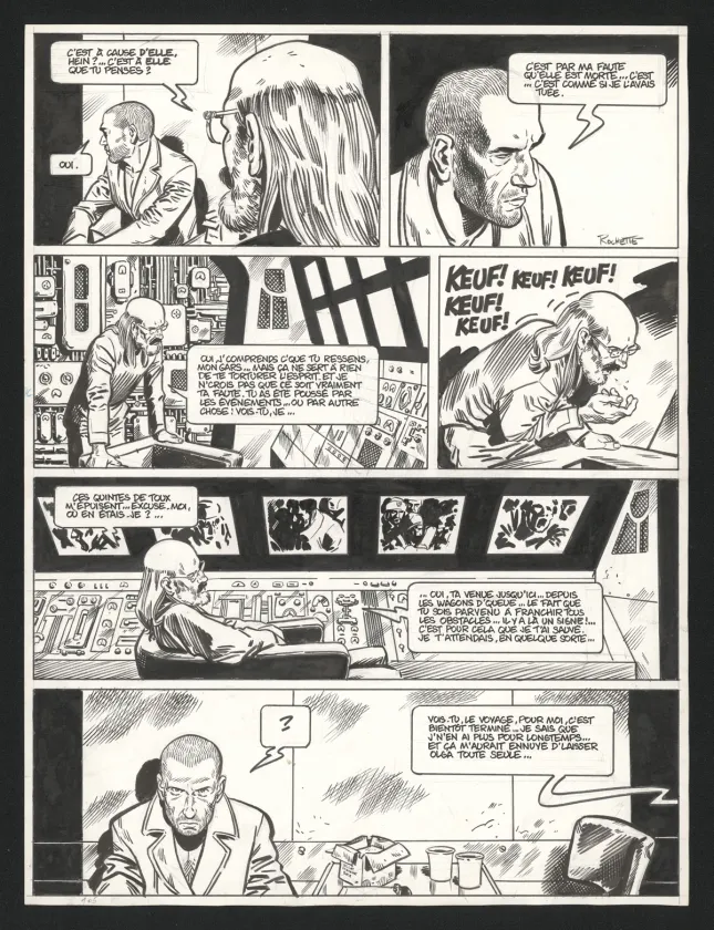 Planche noir et blanc, Le Transperceneige - Snowpiercer, Le Transperceneige - Snowpiercer (T.1), Jean-Marc Rochette