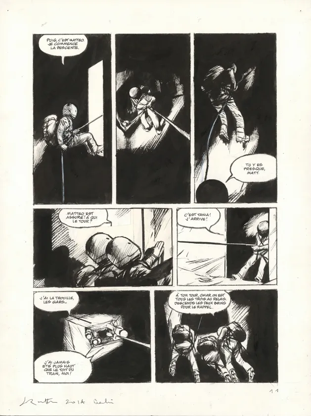 Planche noir et blanc, Le Transperceneige - Snowpiercer, Terminus (T.4), Jean-Marc Rochette