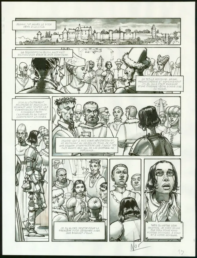 Planche noir et blanc, Jeanne D'Arc, Ignacio Noé