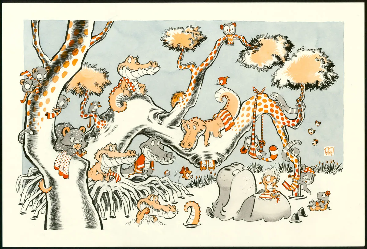 Illustration couleur,  Julie M