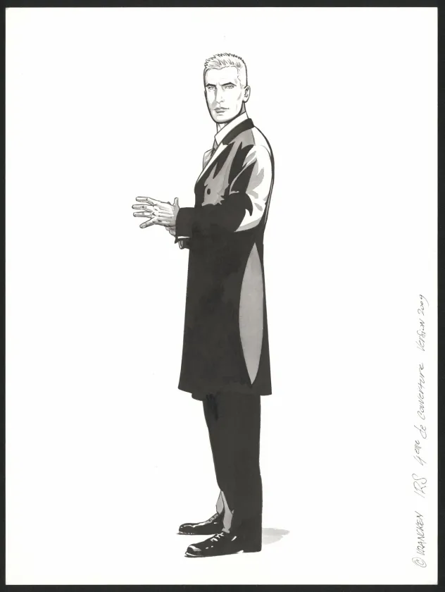 Illustration noir et blanc, I.R.$., Bernard Vrancken