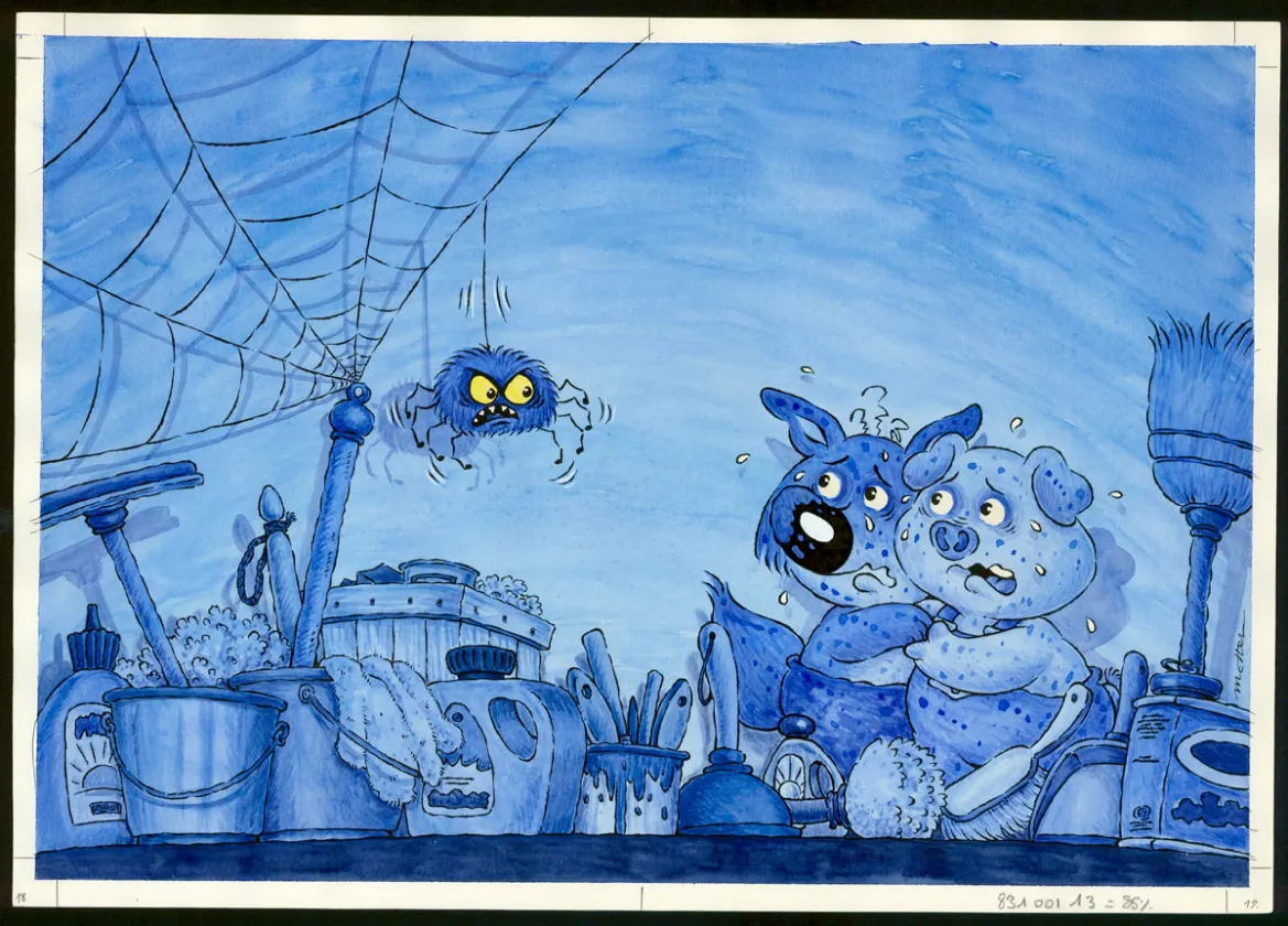 Illustration couleur, Mini-Loup, Philippe Matter