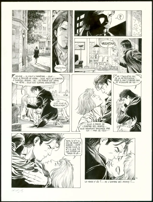 Colored original page, Niklos Koda, Le Dernier masque (T.15), Olivier Grenson