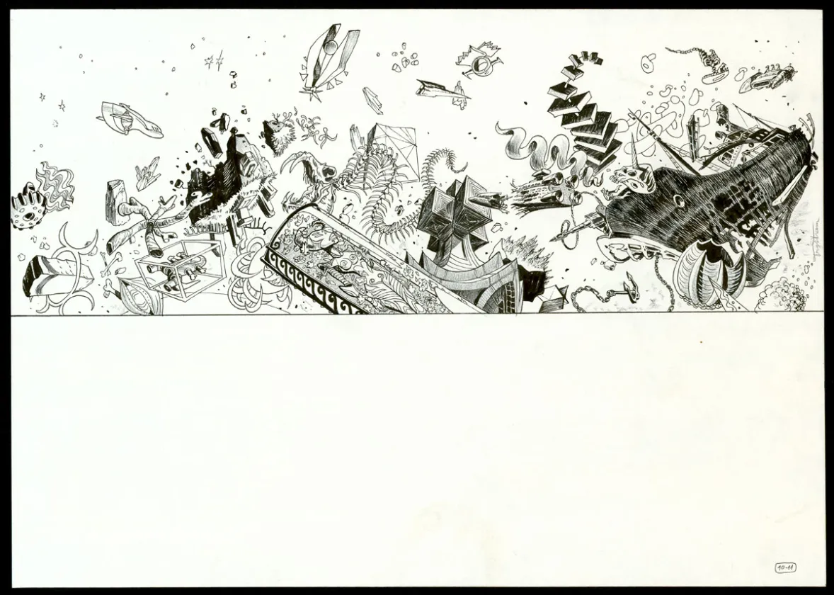 Planche noir et blanc, Infinity 8, Guérilla symbolique (T.4), Martin Trystram