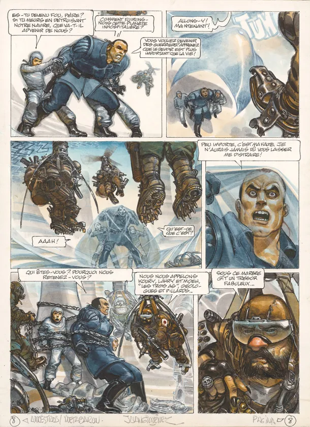 Planche couleur, La Caste des Méta-Barons, Hors-série – La Maison des ancêtres, Juan Gimenez
