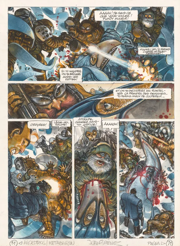 Planche couleur, La Caste des Méta-Barons, Hors-série – La Maison des ancêtres, Juan Gimenez