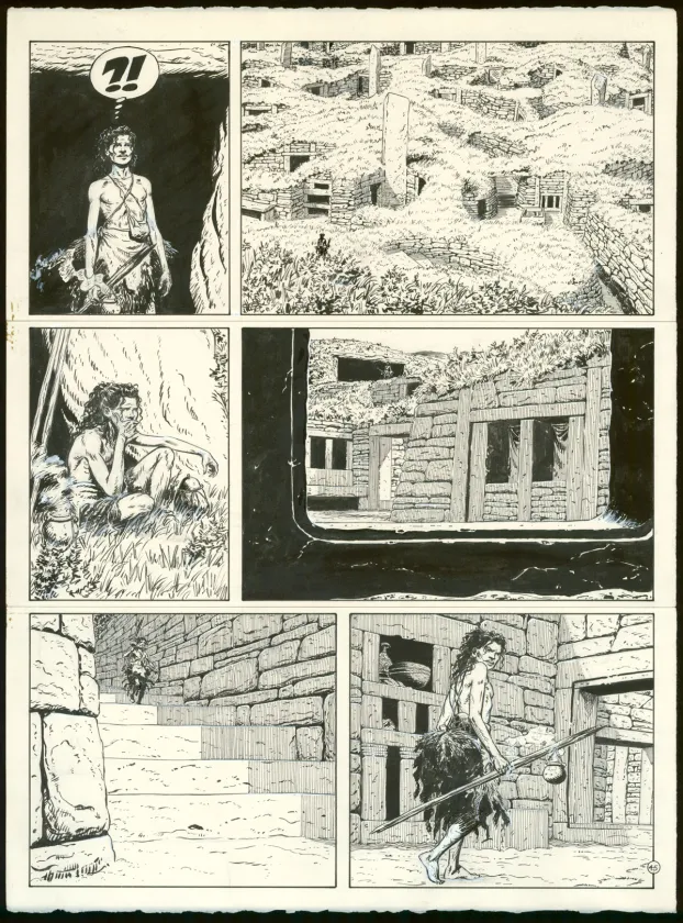 Planche noir et blanc, Celui qui achève, Claude Auclair
