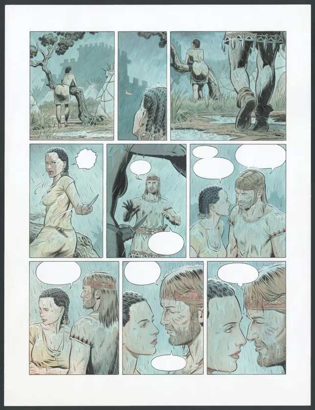 Colored original page, Reconquêtes, Le Sang des Scythes (T.3), François Miville-Deschênes