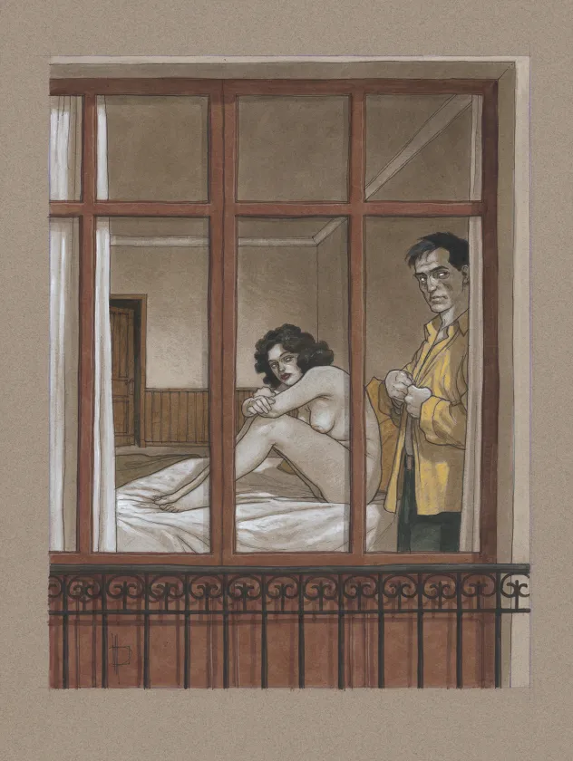 Illustration couleur, Après l’amour - Venin de femmes, Miguelanxo Prado