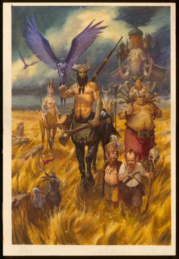 Colored illustration, Paul Dainton