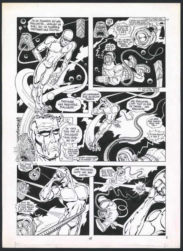 Black and white original page, Rhââ Lovely, Tome 3 (T.3), Marcel Gotlib