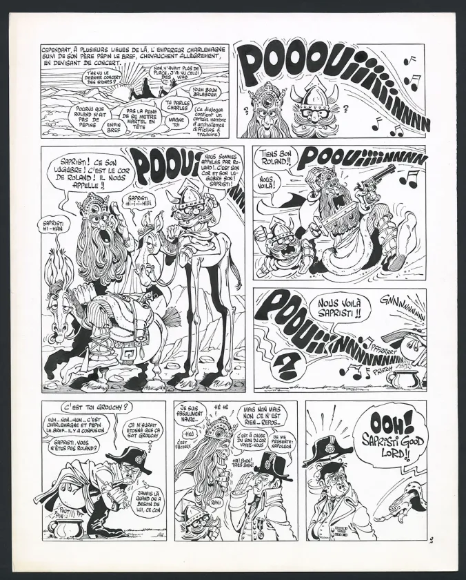 Planche noir et blanc, Rhâ-Gnagna, Tome 1 (T.1), Marcel Gotlib