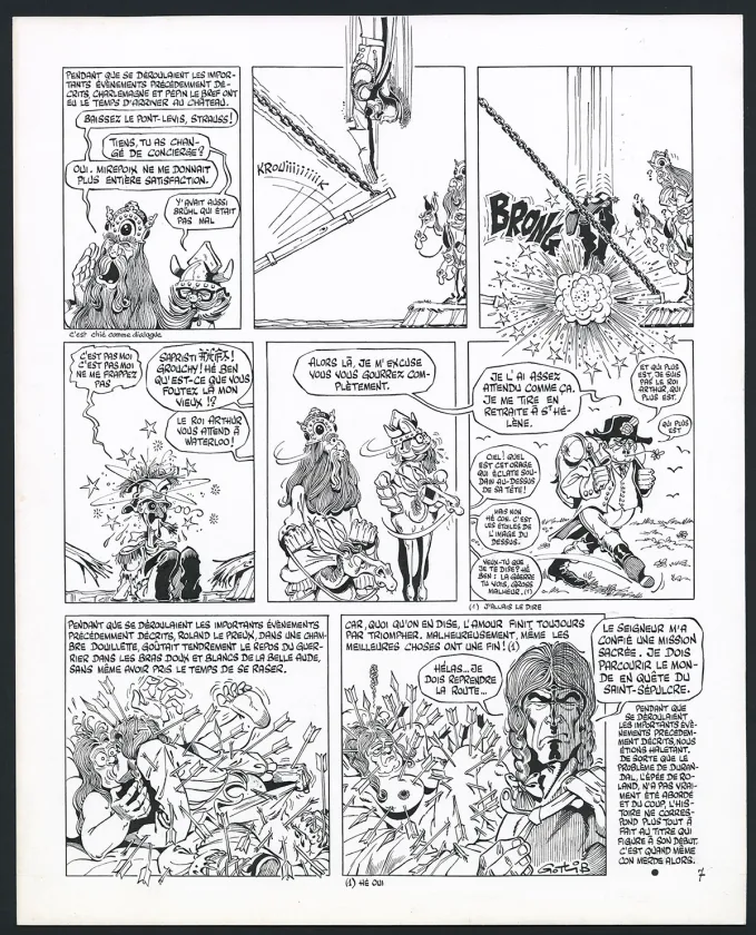 Planche noir et blanc, Rhâ-Gnagna, Tome 1 (T.1), Marcel Gotlib
