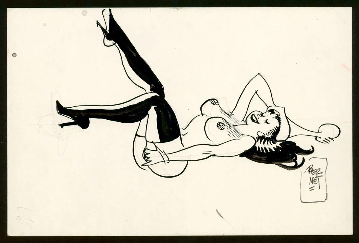 Illustration noir et blanc, Jordi Bernet