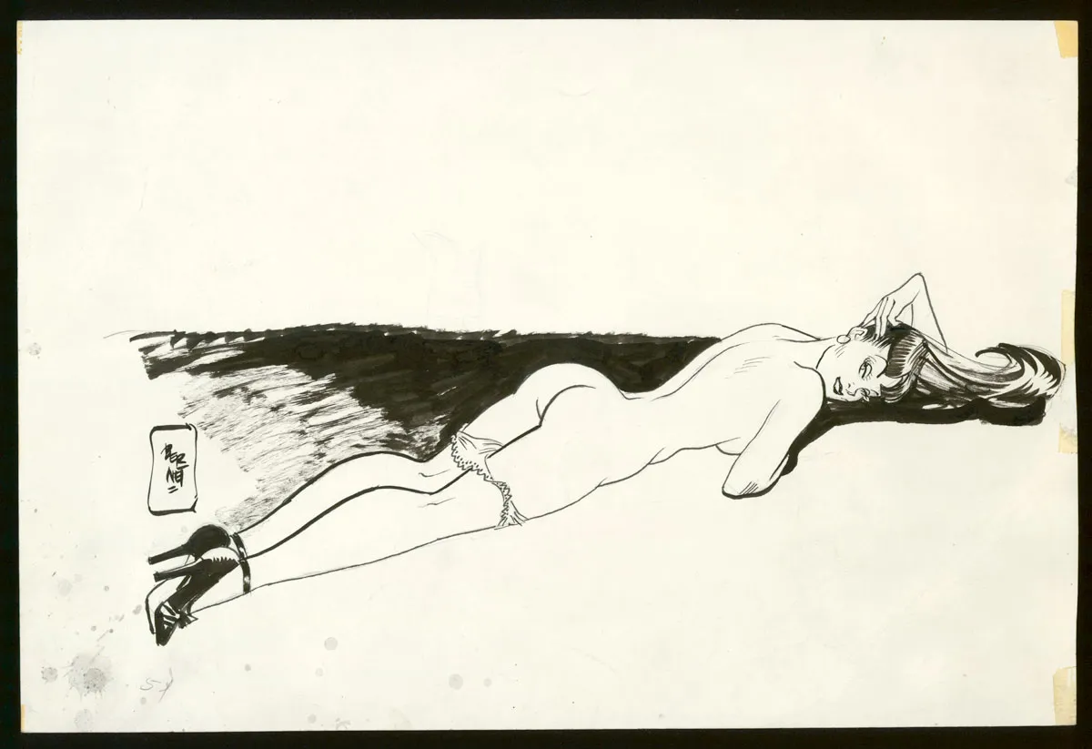 Illustration noir et blanc, Jordi Bernet