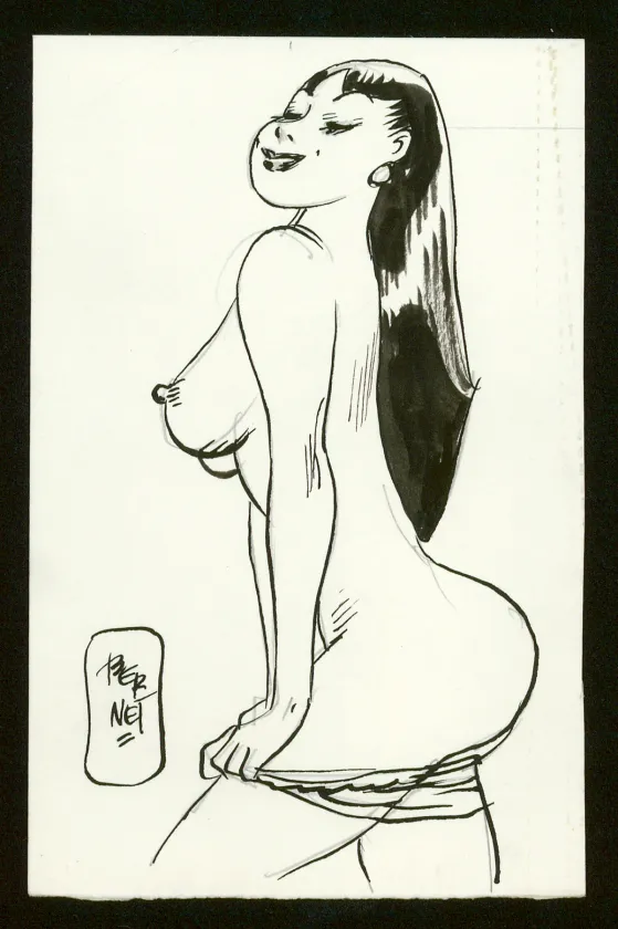 Black and white illustration, Jordi Bernet
