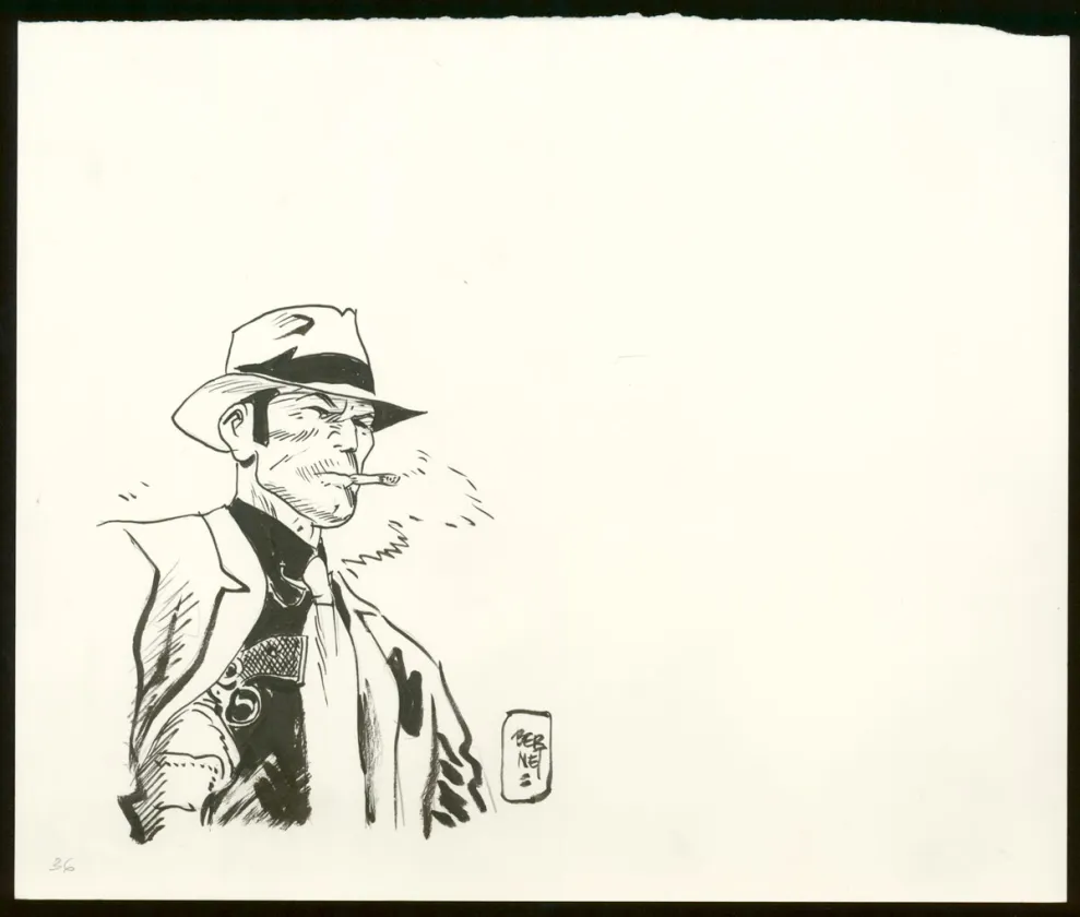 Illustration noir et blanc, Jordi Bernet
