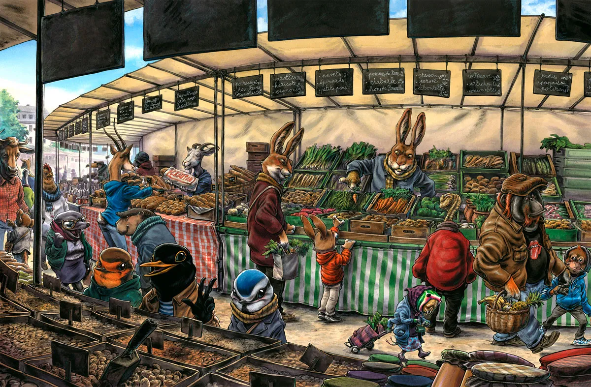 Illustration couleur,  Guznag