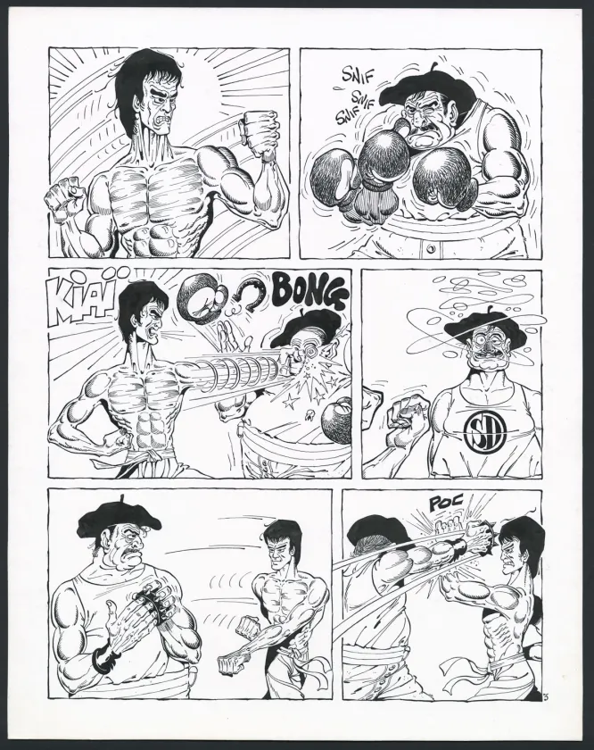 Planche noir et blanc, Rhâ-Gnagna, Tome Deux (T.2), Marcel Gotlib