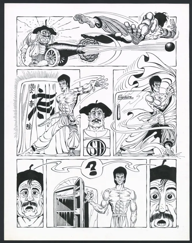 Planche noir et blanc, Rhâ-Gnagna, Tome Deux (T.2), Marcel Gotlib