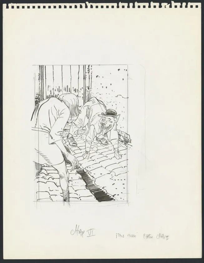 Illustration noir et blanc, François Boucq