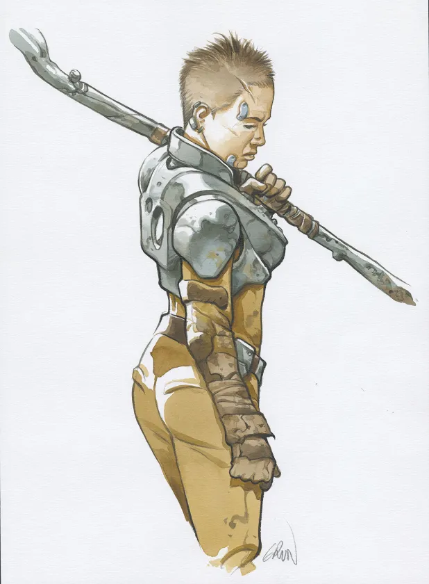 Colored illustration, On Mars, Un Monde nouveau (T.1),  Grun