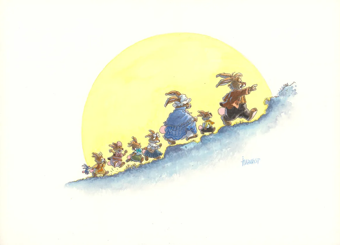 Colored illustration, La Famille Passiflore , À bâbord les Passiflore (T.1), Loïc Jouannigot