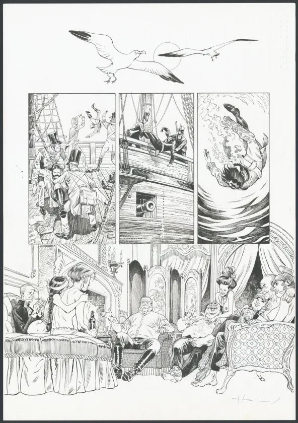 Planche noir et blanc, Shi, Le Roi démon (T.2), Josep Homs
