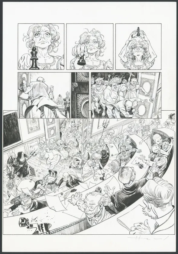 Planche noir et blanc, Shi, Le Roi démon (T.2), Josep Homs