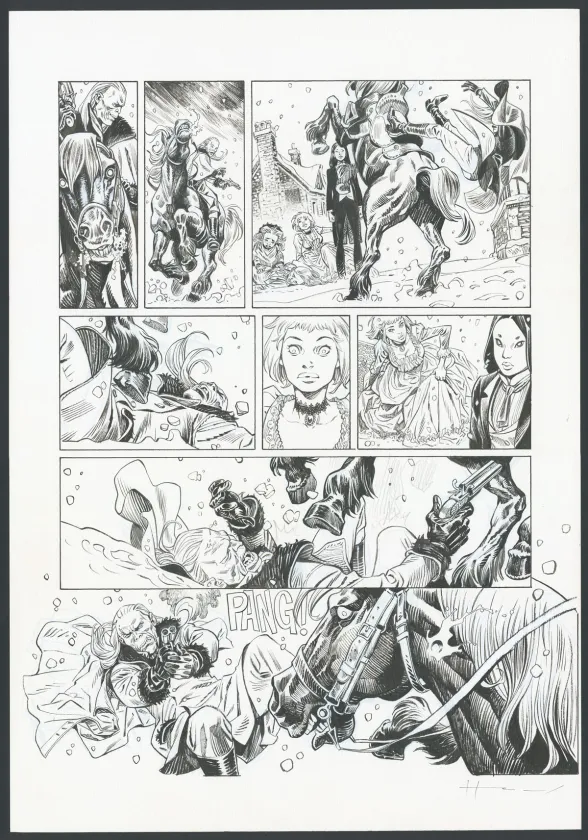 Planche noir et blanc, Shi, Le Roi démon (T.2), Josep Homs
