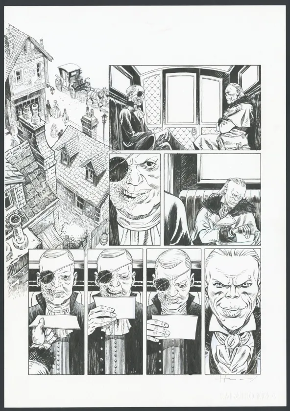 Black and white original page, Shi, Revenge ! (T.3), Josep Homs