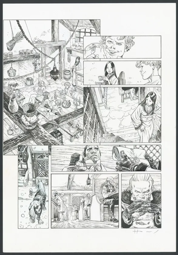 Planche noir et blanc, Shi, Le Roi démon (T.2), Josep Homs