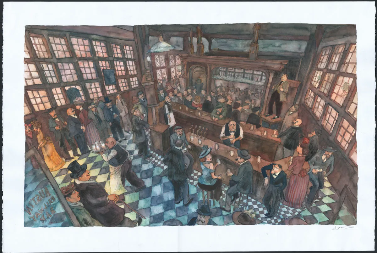 Illustration couleur, Pablo, Apollinaire (T.2), Clément Oubrerie